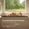 Katzen Fensterliege Fensterbank rutschfest - Selbstwärmende Produktbild-Vorschau 2