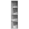 vidaXL Rohový regál Grey Sonoma 33x33x132 cm odvodený Náhľad obrázku produktu 4