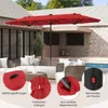 COSTWAY ombrellone doppio 400x200cm, ombrellone da giardino Anteprima dell’immagine prodotto 8