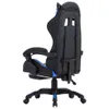 Gaming-Stuhl mit Fußstütze Blau und Schwarz Kunstleder Produktbild-Vorschau 5