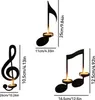 INF 4er Set Musiknoten Wandkerzenhalter - Eisen Produktbild-Vorschau 5