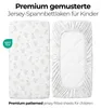 timitama Jersey Spannbettlaken 2er Set Baby Kinder 100% Produktbild-Vorschau 2