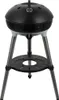 A black and gray portable gas grill on a white background. Produktbild-Vorschau