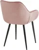 Stuhl Tanna Samt pink Produktbild-Vorschau 3