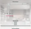 B.K.Licht lampe miroir LED, lampe armoire, applique salle Voir les images du produit 9