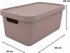 Plastard Boxen 31 L, 2er-Set, stapelbar, BPA-frei, Pink, Produktbild-Vorschau 4