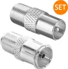 ORSEM SAT Adapter Set F-Stecker zum Antennenkabel Produktbild-Vorschau 1