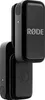 Two black wireless microphones are shown stacked on top of each other against a white background. Voir les images du produit