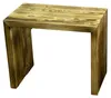 Beistelltisch 50x40x30cm Sitzhocker in geflammt Produktbild-Vorschau 2
