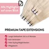hair2heart Premium Tape Extensions Echthaar glatt - 10 Produktbild-Vorschau 3