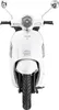 Motorroller Massimo 50ccm 45 km/h Euro 5, perlenweiß matt Produktbild-Vorschau 6