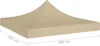 vidaXL Tetto della tenda per feste 3x3 m Beige 270 g/m² Anteprima dell’immagine prodotto 8