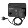 The back of a black Intex air mattress with an integrated pump and power cord. Náhľad obrázku produktu