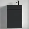 LOMAZOO szafka WC MALIBU 40 × 22 × 60 cm, czarny mat Podgląd zdjęcia produktu 5