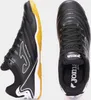Two views of a black Joma indoor soccer shoe against a white background. Náhľad obrázku produktu