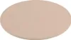 A round, beige pizza stone is shown from a slightly elevated angle against a white background. Podgląd zdjęcia produktu