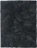 A dark gray shaggy rug is shown from a top-down perspective. Produktbild-Vorschau