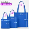 EllaTex Baumwolltasche 38x42 cm – Stoffbeutel aus 100% Produktbild-Vorschau 7