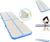 vidaXL Aufblasbare Gymnastikmatte mit Pumpe 700x100x10 cm Produktbild-Vorschau 1