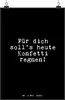 Mr. & Mrs. Panda Bild Für dich soll's heute... DIN A4 - Produktbild-Vorschau 1