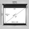 Duronic MPS70 Leinwand | 4:3 Rolloleinwand 70" Zoll 152 x Produktbild-Vorschau 7