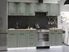 Kuchyňská linka INGRID 240cm - Olive Náhled obrázku produktu 1