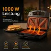 Sandwichmaker 3 in 1, 1000 W, Waffeleisen & Kontaktgrill Produktbild-Vorschau 3