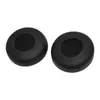 Two black ear pads for headphones are shown against a white background. Produktbild-Vorschau