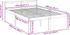 vidaXL Postel pro seniory 120x200 cm z masivního Náhled obrázku produktu 8
