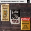 LANOLU Retro Blechschild Dart und Bier, Bar und Partykeller Produktbild-Vorschau 6