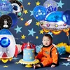 Weltraum Geburtstag Deko Set mit Astronaut, Raketen & Produktbild-Vorschau 5