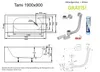 ECOLAM große Badewanne TAMI 190x90 cm Rechteck + Produktbild-Vorschau 9