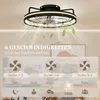 Stropní ventilátor HOMCOM s LED osvětlením, dálkovým Náhled obrázku produktu 5