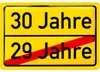 Blechschild 30 Schild Geburtstag, 30er Schild ORTSSCHILD, Produktbild-Vorschau 1