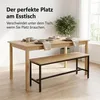 Sitzbank Agata | 97 x 32 cm | Bank Holz-Optik Eiche | Produktbild-Vorschau 3