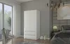 Skříň šatna 90 cm 2 dveře 2 zásuvky FRAMIRE B-20 bílá Náhled obrázku produktu 2