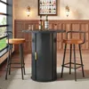 okwish Barový stůl s úložnými přihrádkami a posuvnými Náhled obrázku produktu 3