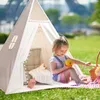 Tipi Zelt für Kinder Spielzelt mit Fenster Kinderzimmer Produktbild-Vorschau 6