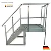 Podesttreppe Stahltreppe 5 Stufen Freistehend Höhe 95cm Produktbild-Vorschau 2