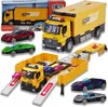 Lolex | Spielzeug-TIR mit Parkhaus - 44 cm - mit 4 Autos - Produktbild-Vorschau 1