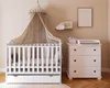 ZEE Přebalovací komoda 83x87x49 cm Bílá Růžová SRDCE s Náhled obrázku produktu 2