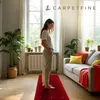 carpetfine Tapis de laine Gabbeh Uni couloir Rouge 60x180 Voir les images du produit 7