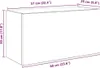 vidaXL Armadio a muro per bagno Artisan oak 60x25x30 cm Anteprima dell’immagine prodotto 8