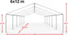 A diagram of a 6x12 meter party tent with dimensions indicated. Anteprima dell’immagine prodotto