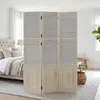 Paravent Séparation de pièce 3 pièces Bois Cloison gris Voir les images du produit 2