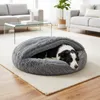 Domarex Hundebett Katzenschlafsack 2in1 Shaggy/Sherpa – Produktbild-Vorschau 4