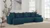 Ecksofa mit Schlaffunktion und Bettkasten DENVER – U-Form Produktbild-Vorschau 1