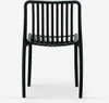 Stuhl draußen Garten modern schwarz weiß Polypropylen Sawas Produktbild-Vorschau 5