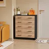 Schuhschrank in Hellbraun für den Flur im Loft-Stil Produktbild-Vorschau 4