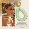 Damen Boho Ohrringe Hängend, Elegant Damen Schmuck, Rosa Produktbild-Vorschau 4